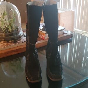 Nine West Black Women's Mid High Boots, Gently Worn, Look Brand New, No Scuffs
